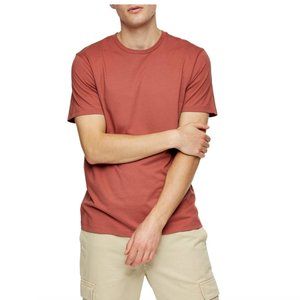 Topman Classic Fit T-shirt Light Burgundy